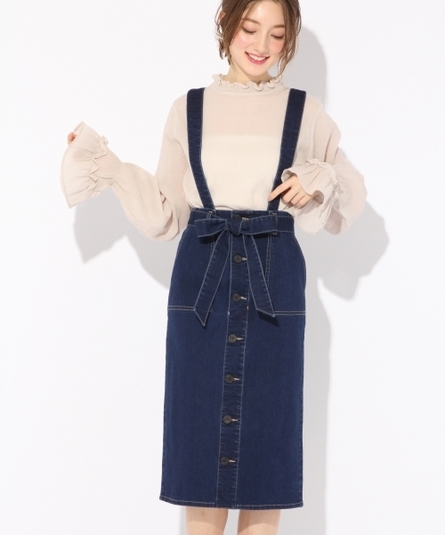 Heather(ヘザー)の「サスツキ/マルチWAYタイトスカート 783140(スカート・レディース・ブルー/ネイビー/ベージュ/チェック/ベージュ系その他・S/M/SMALL/MEDIUM)」の13枚目の写真