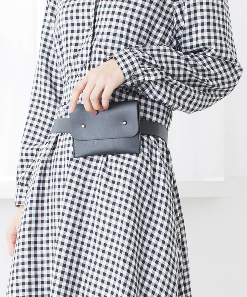 WEGO（ウィゴー）の「DISPARK/ポーチ付きベルト（ベルト・レディース・ブラウン/ブラック・FREE）」の4枚目の写真