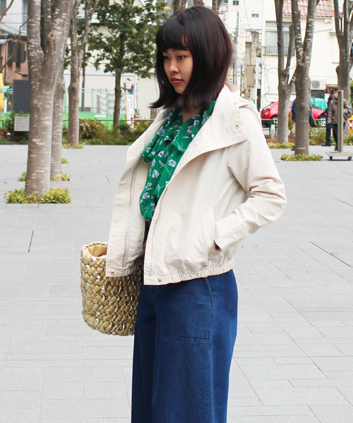 12Twelve Agenda（トゥエルブ　アジェンダ）の「ナイロングログランマウンテンパーカーブルゾン（マウンテンパーカー・レディース・ネイビー/カーキ/グレイッシュベージュ・M）」の4枚目の写真