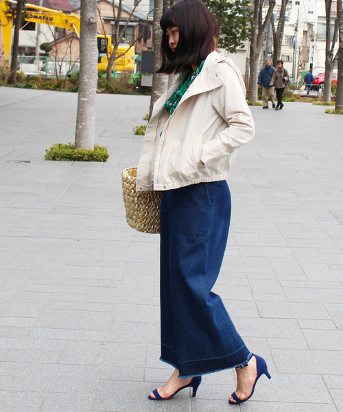 12Twelve Agenda（トゥエルブ　アジェンダ）の「ナイロングログランマウンテンパーカーブルゾン（マウンテンパーカー・レディース・ネイビー/カーキ/グレイッシュベージュ・M）」の5枚目の写真