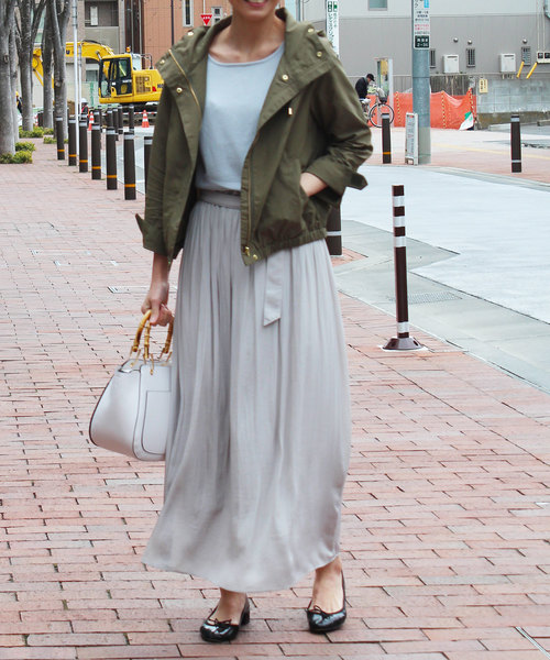 12Twelve Agenda（トゥエルブ　アジェンダ）の「ナイロングログランマウンテンパーカーブルゾン（マウンテンパーカー・レディース・ネイビー/カーキ/グレイッシュベージュ・M）」の9枚目の写真