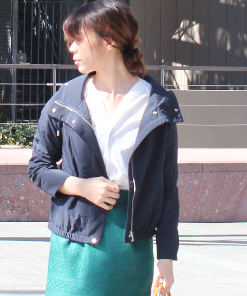 12Twelve Agenda（トゥエルブ　アジェンダ）の「ナイロングログランマウンテンパーカーブルゾン（マウンテンパーカー・レディース・ネイビー/カーキ/グレイッシュベージュ・M）」の11枚目の写真