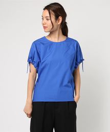 NARACAMICIE | ドロストスリーブプルオーバー半袖ブラウス(シャツ/ブラウス)