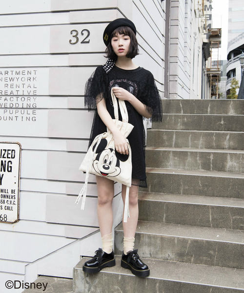 OLIVE des OLIVE（オリーブデオリーブ）の「ミッキー&ミニー トートBAG