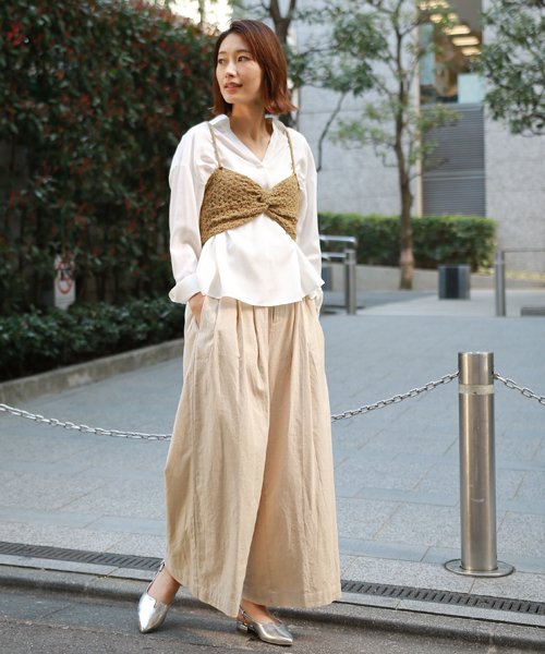 laboratory work（ラボラトリーワーク）の「ITALYマルチカラービスチェ（ニット/セーター・レディース・ブルー/イエロー・MEDIUM）」の3枚目の写真