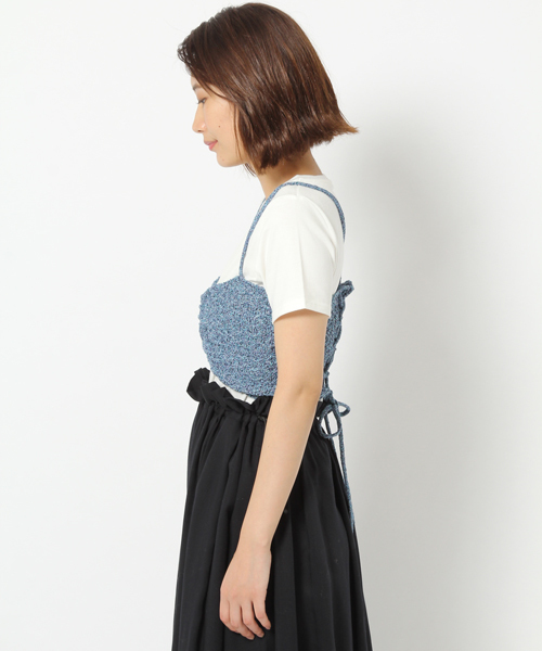 laboratory work（ラボラトリーワーク）の「ITALYマルチカラービスチェ（ニット/セーター・レディース・ブルー/イエロー・MEDIUM）」の9枚目の写真