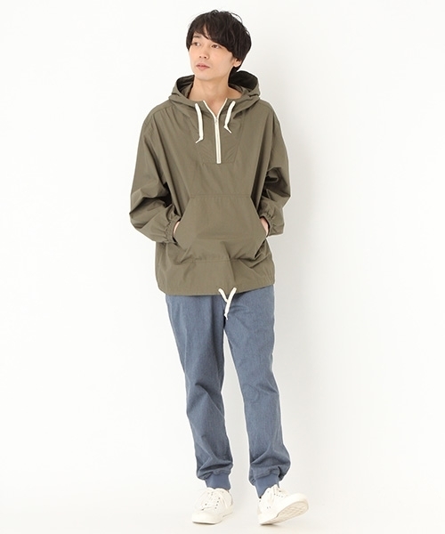 niko and...（ニコアンド）の「タイプライターアノラック【niko and ...】（ブルゾン・メンズ・カーキ/ホワイト/ベージュ・LARGE/MEDIUM）」の6枚目の写真