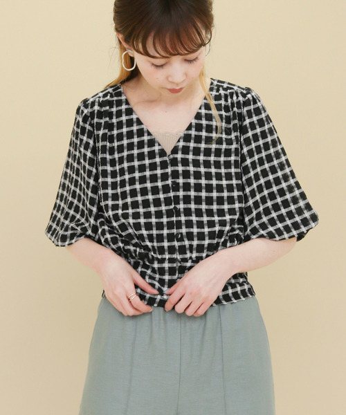 Kbf ケイビーエフ の Web限定 チェックプルオーバー シャツ ブラウス Wear
