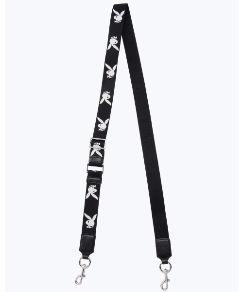 MARC JACOBS(マークジェイコブス)の「STRAP/PLAYBOY プレイボーイ ウェビング ストラップ スリム 付け替え用(ショルダーバッグ・レディース・ブラック系その他・ONE SIZE)」の1枚目の写真