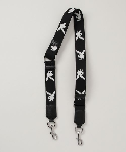 MARC JACOBS(マークジェイコブス)の「STRAP/PLAYBOY プレイボーイ ウェビング ストラップ スリム 付け替え用(ショルダーバッグ・レディース・ブラック系その他・ONE SIZE)」の2枚目の写真