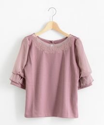 MAJESTIC LEGON | チュールフラワートップス(Tシャツ/カットソー)