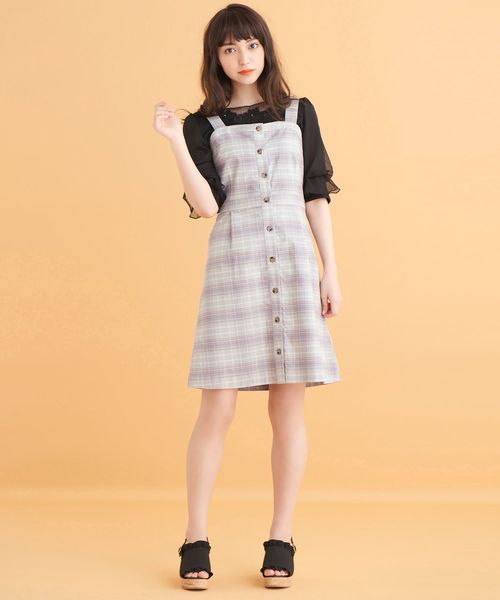 MAJESTIC LEGON(マジェスティックレゴン)の「チュールフラワートップス(Tシャツ/カットソー・レディース・ミント/ラベンダー/アイボリー/ブラック/ピンク・MEDIUM)」の19枚目の写真