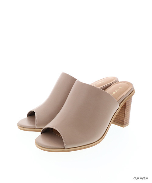 RANDA（ランダ）の「スタックヒールミュールサンダル（サンダル・レディース・ブラック/ベージュ系その他・LL/S/M/L）」の3枚目の写真