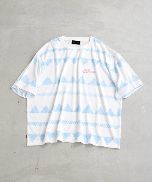 BUCCA 44（ブッカフォーティーフォー）の「【BUCCA 44】ロープ総柄TEEシャツ（Tシャツ/カットソー・メンズ・ブルー/レッド・MEDIUM/LARGE/X-LARGE/XX-LARGE/XXX-LARGE）」の2枚目の写真