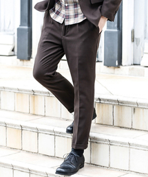 MR.OLIVE | THERMO LITE STRETCH TWILL / ONE PLEATS TAPERED PANTS(スラックス)