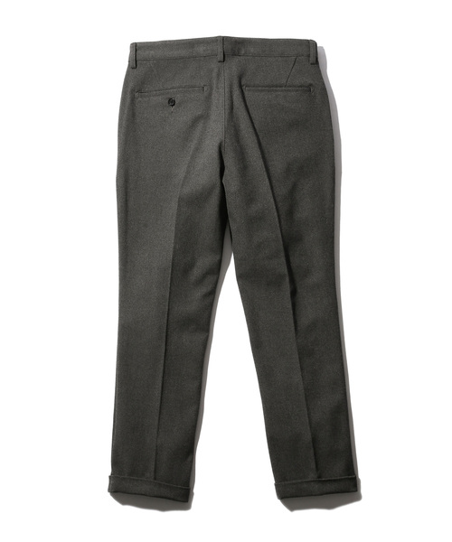 MR.OLIVE（ミスターオリーブ）の「THERMO LITE STRETCH TWILL / ONE PLEATS TAPERED PANTS（スラックス・メンズ・チャコールグレー/ブラック/ブラウン・SMALL/MEDIUM/LARGE）」の6枚目の写真
