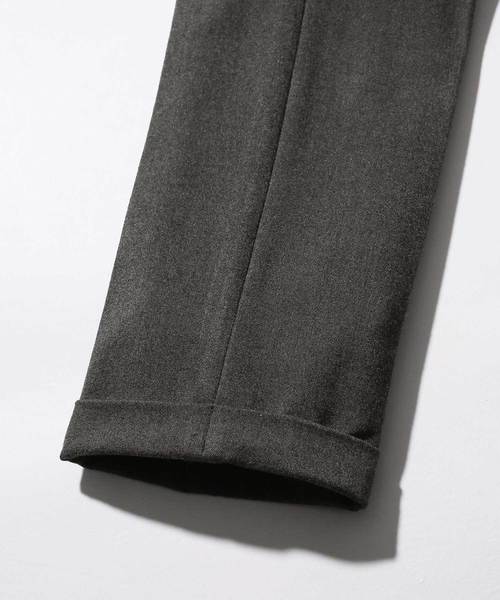 MR.OLIVE（ミスターオリーブ）の「THERMO LITE STRETCH TWILL / ONE PLEATS TAPERED PANTS（スラックス・メンズ・チャコールグレー/ブラック/ブラウン・SMALL/MEDIUM/LARGE）」の10枚目の写真