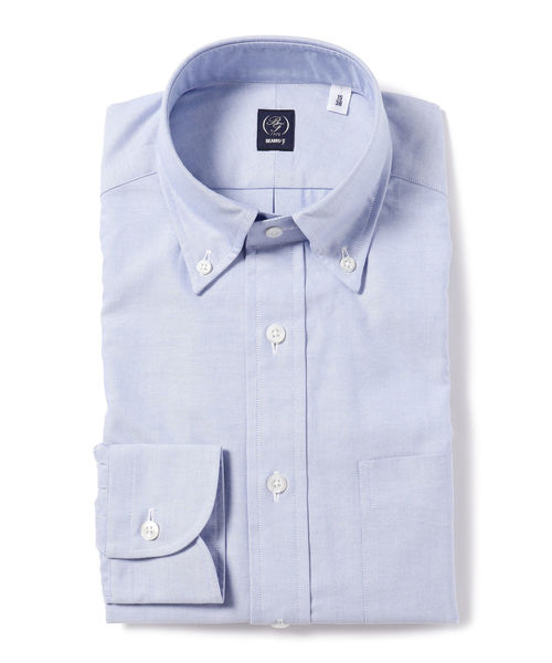 BEAMS F（ビームスエフ）の「◎BEAMS F / ピンオックス ボタンダウンシャツ（シャツ/ブラウス・メンズ・ホワイト/ライトブルー・40/38/39/37/43/41/42）」の2枚目の写真