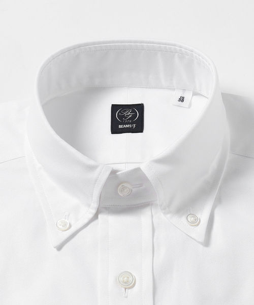 BEAMS F（ビームスエフ）の「◎BEAMS F / ピンオックス ボタンダウンシャツ（シャツ/ブラウス・メンズ・ホワイト/ライトブルー・40/38/39/37/43/41/42）」の6枚目の写真