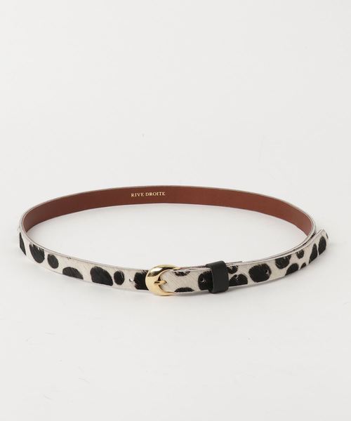 RIVE DROITE（リヴドロワ）の「ハラコベルト-（ベルト・レディース・ベージュ/ホワイト・FREE）」の6枚目の写真
