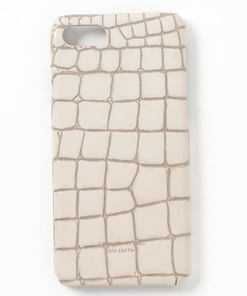 DouDou（ドゥドゥ）の「型押しiphoneケース7.8（その他小物・レディース・オフホワイト/ベージュ/ピンク・FREE）」の2枚目の写真