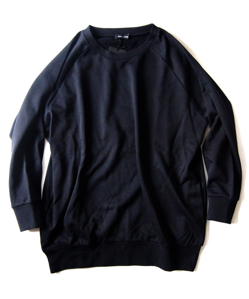 BEATJIVE（ビートジャイブ）の「ロング丈 ワイドシルエット スウェット ドルマン プルオーバー トレーナー レディース（スウェット・レディース・ブラック/ネイビー/グレー/オフホワイト/ブラック×ブルー/ブラック系その他・FREE）」の10枚目の写真