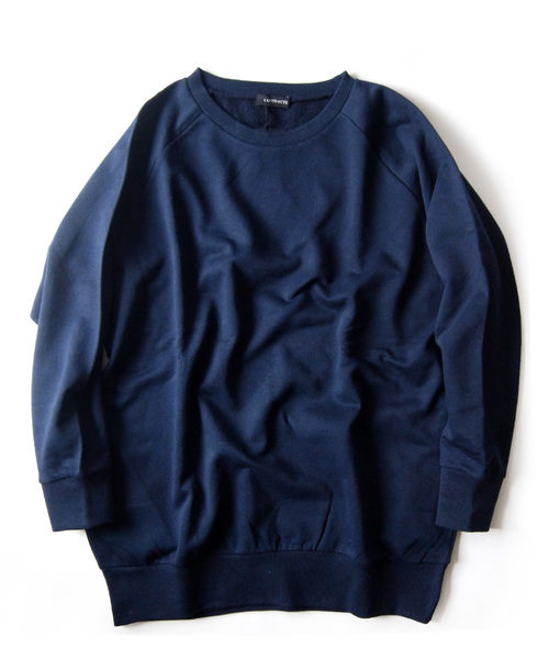 セール】ロング丈 ワイドシルエット スウェット ドルマン プル