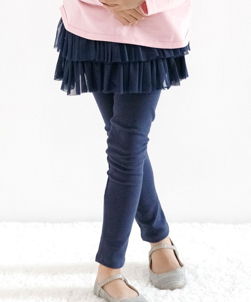 Bee des Bee（ビーデスビー）の「レギンス付きスカート 総チュチュ 2段フリル（スカート・キッズ・グレー/グレー系その他/ホワイト系その他/アイボリー/ライトピンク/ピンク/ワインレッド/ワイン/ブラック系その他/ネイビー/ブラック/ラベンダー/ブルー系その他/スカイブルー/ダークブラウン/グレイッシュベージュ/ミント/パープル系その他/コーラルピンク/チャコール/ブラック系その他2/ベージュ系その他/ブルーグレー/グレー系その他2/パープル系その他2/ブラウン系その他2/ブラウン系その他/カーキオリーブ/スモークピンク/サックスブルー/ピンク系/ブルー系/パープル系その他4/パープル系その他3・90cm/110cm/100cm/120cm/130cm/140cm/90㎝）」の21枚目の写真