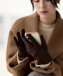 ラムレザー スマホ対応 手袋