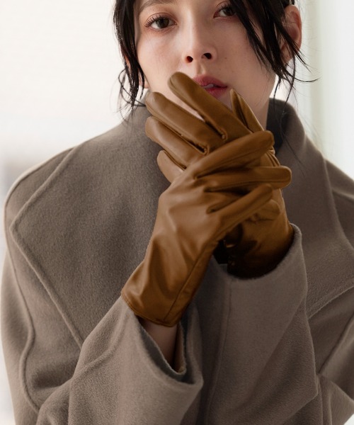 ラムレザースマホ対応手袋