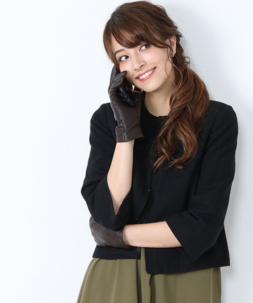 ラムレザースマホ対応手袋