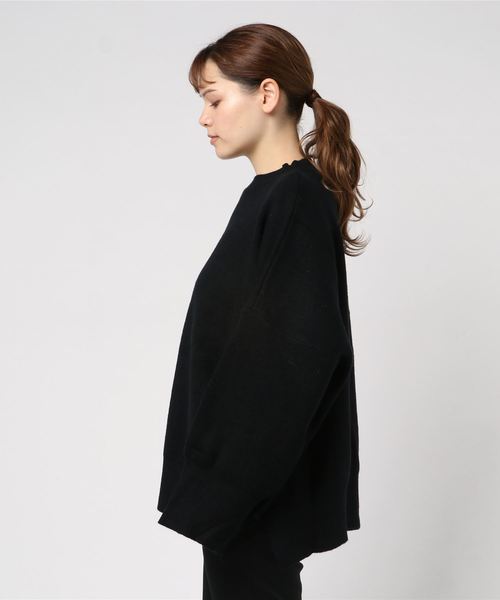 LUGG NAGG(ラグナグ)の「【Jewelobe/ ジュエローブ】サイドスリット ワイドニット プルオーバー(ニット/セーター・レディース・ブラック/ネイビー/グレー/グリーン・FREE)」の19枚目の写真