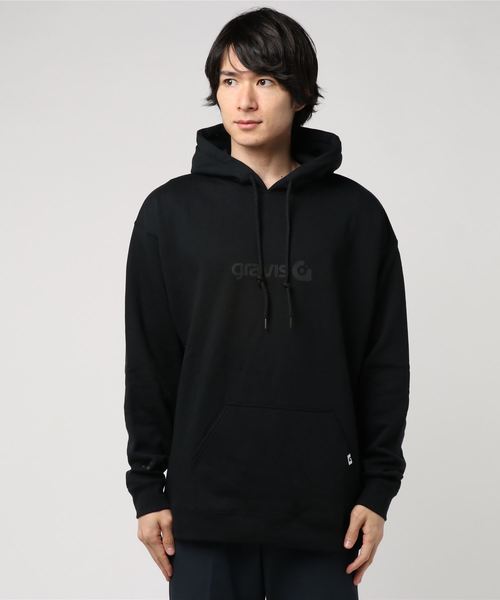 GRAVIS(グラヴィス)の「gravis グラビス Gravis Pull Over Hoodie GR18FW-MC02 BLACK(スウェット・メンズ・ブラック・SMALL/MEDIUM/LARGE/X-LARGE)」の1枚目の写真