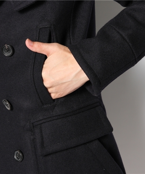 Kemit ピーコート メンズ 定価7.6万KEMIT×ESTNATION ウールパイル