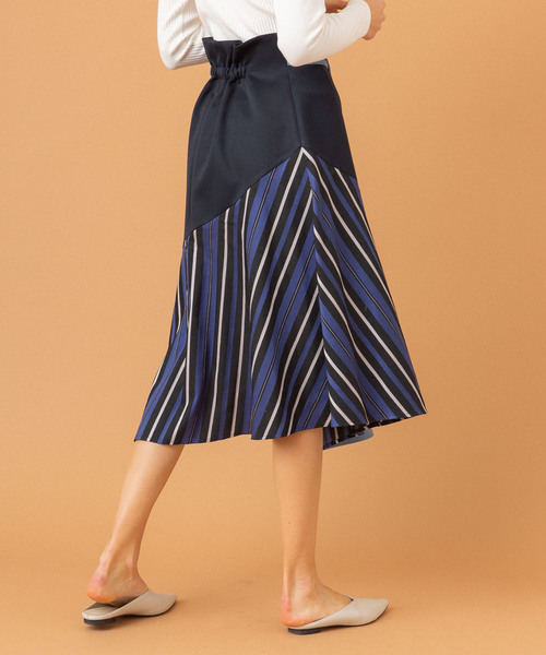 UNITED TOKYO（ユナイテッドトウキョウ）の「イレヘムフレアスカート（スカート・レディース・ブルー/ネイビー/オレンジ・1）」の10枚目の写真