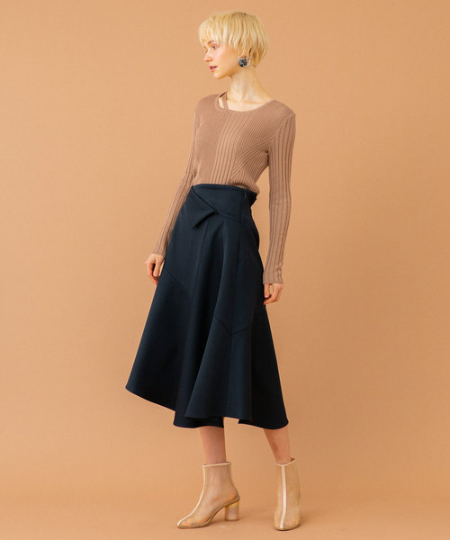 UNITED TOKYO（ユナイテッドトウキョウ）の「イレヘムフレアスカート（スカート・レディース・ブルー/ネイビー/オレンジ・1）」の14枚目の写真