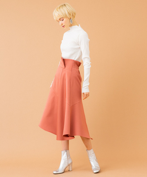 UNITED TOKYO（ユナイテッドトウキョウ）の「イレヘムフレアスカート（スカート・レディース・ブルー/ネイビー/オレンジ・1）」の13枚目の写真