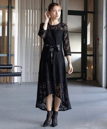 DRESS STAR | 総レースワンピースドレス結婚式ワンピースパーティードレス(ドレス)