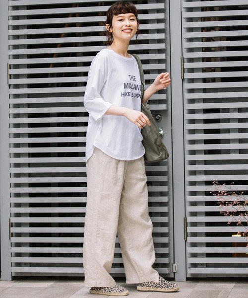 Munich（ミューニック）の「40sフレンチリネンイージーパンツ（その他パンツ・レディース・ブラック/ネイビー/ナチュラル/カーキ/ブラウン/ダークグレー/モカ・S/M/XS）」の10枚目の写真