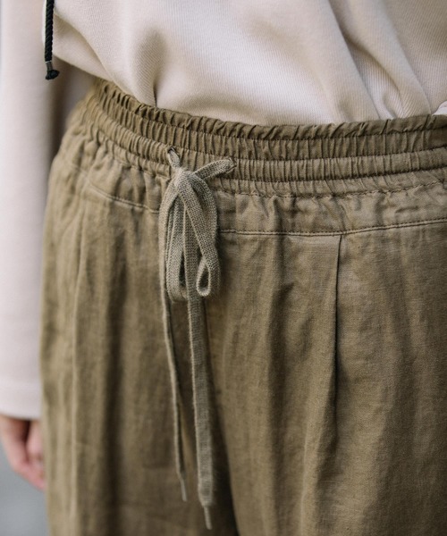 Munich（ミューニック）の「40sフレンチリネンイージーパンツ（その他パンツ・レディース・ブラック/ネイビー/ナチュラル/カーキ/ブラウン/ダークグレー/モカ・S/M/XS）」の21枚目の写真