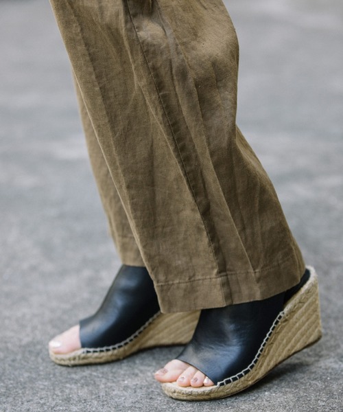 Munich（ミューニック）の「40sフレンチリネンイージーパンツ（その他パンツ・レディース・ブラック/ネイビー/ナチュラル/カーキ/ブラウン/ダークグレー/モカ・S/M/XS）」の19枚目の写真