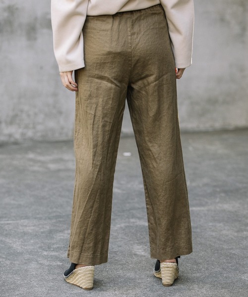 Munich（ミューニック）の「40sフレンチリネンイージーパンツ（その他パンツ・レディース・ブラック/ネイビー/ナチュラル/カーキ/ブラウン/ダークグレー/モカ・S/M/XS）」の22枚目の写真