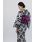 KIMONO MODERN�i�L���m���_���j�́u����+�����тQ�_�Z�b�g �ԕHflowers-BLACKxpurple��KIMONO MODERN�i���߁j�v�b�ڍ׉摜