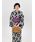 KIMONO MODERN�i�L���m���_���j�́u����+�����тQ�_�Z�b�g �ԕHflowers-BLACKxpurple��KIMONO MODERN�i���߁j�v�b�ڍ׉摜