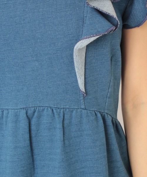 Ray BEAMS(レイビームス)の「PETER JENSEN×Ray BEAMS / 別注 フリルドレス(ワンピース・レディース・ロイヤルブルー/その他1・ONE SIZE)」の3枚目の写真