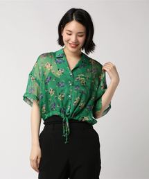 WEGO | DISPARK/シアーフラワードロスト開襟シャツ(シャツ/ブラウス)