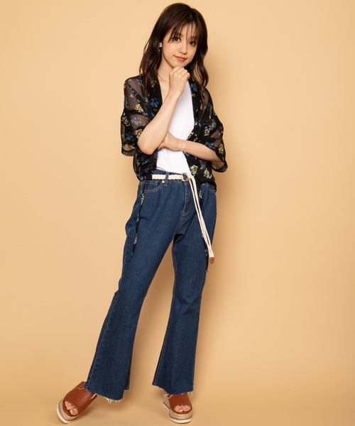 WEGO(ウィゴー)の「DISPARK/シアーフラワードロスト開襟シャツ(シャツ/ブラウス・レディース・その他1/その他2・FREE)」の14枚目の写真