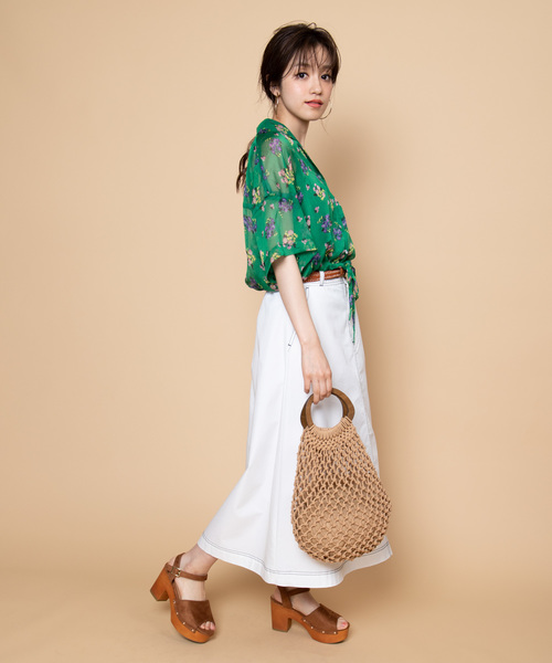 WEGO(ウィゴー)の「DISPARK/シアーフラワードロスト開襟シャツ(シャツ/ブラウス・レディース・その他1/その他2・FREE)」の11枚目の写真