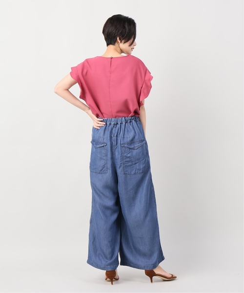JOINT WORKS（ジョイントワークス）の「テンセルワイドパンツ（その他パンツ・レディース・ブルー系その他/キャメル・FREE）」の4枚目の写真