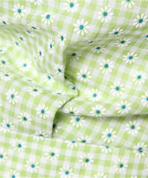 Ray BEAMS（レイビームス）の「○Ray BEAMS / ギンガム クロップド ノースリーブ（シャツ/ブラウス・レディース・ブラック/ミント・ONE SIZE）」の7枚目の写真